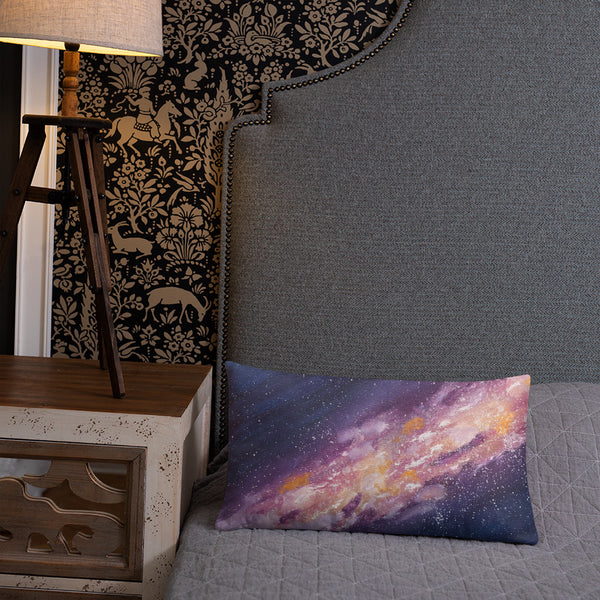 Decorative Pillow Starburst Galaxy Milky Way Thow Pillow