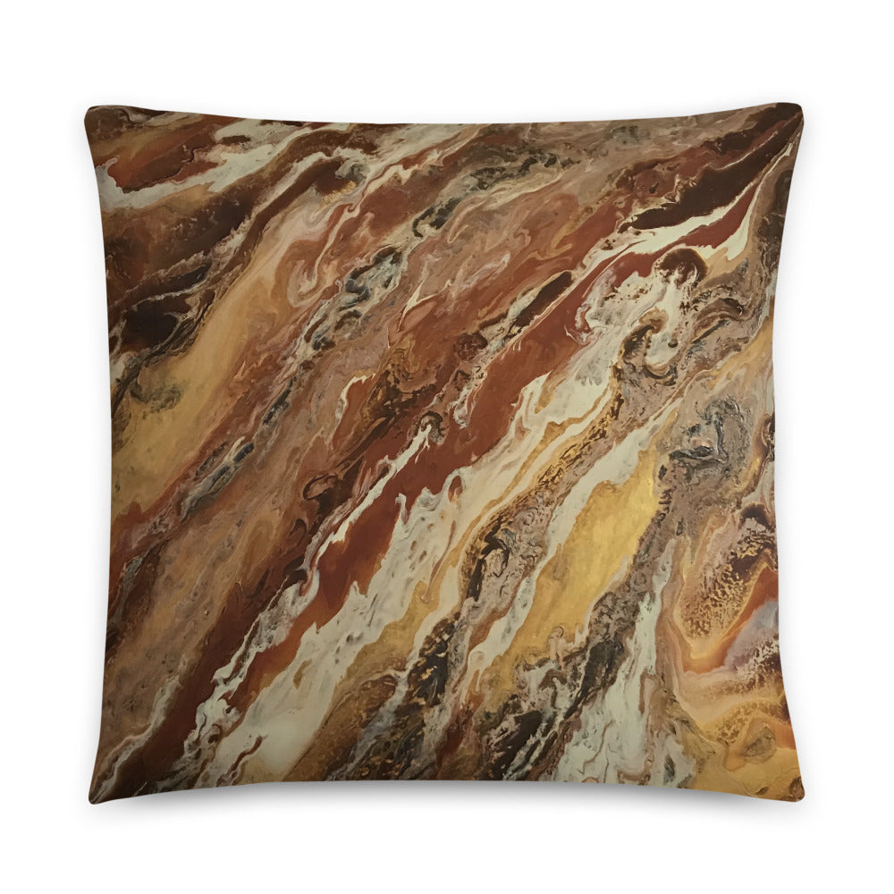 Brown & Beige Decorative Throw Pillow