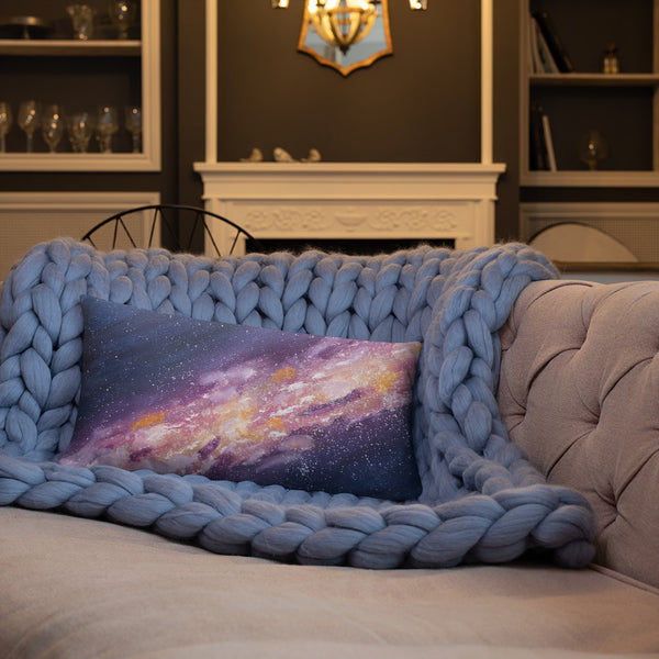 Decorative Pillow Starburst Galaxy Milky Way Thow Pillow
