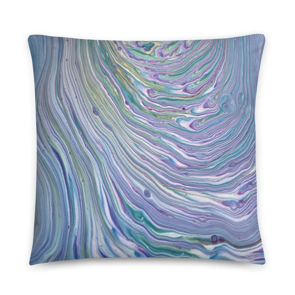 Tree Ring Fluid Art Pillow, Throw Pillows, Sofa Printed Pillow