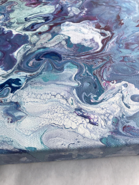 “Clouds,” Original Acrylic Painting - Fluid / Abstract Art