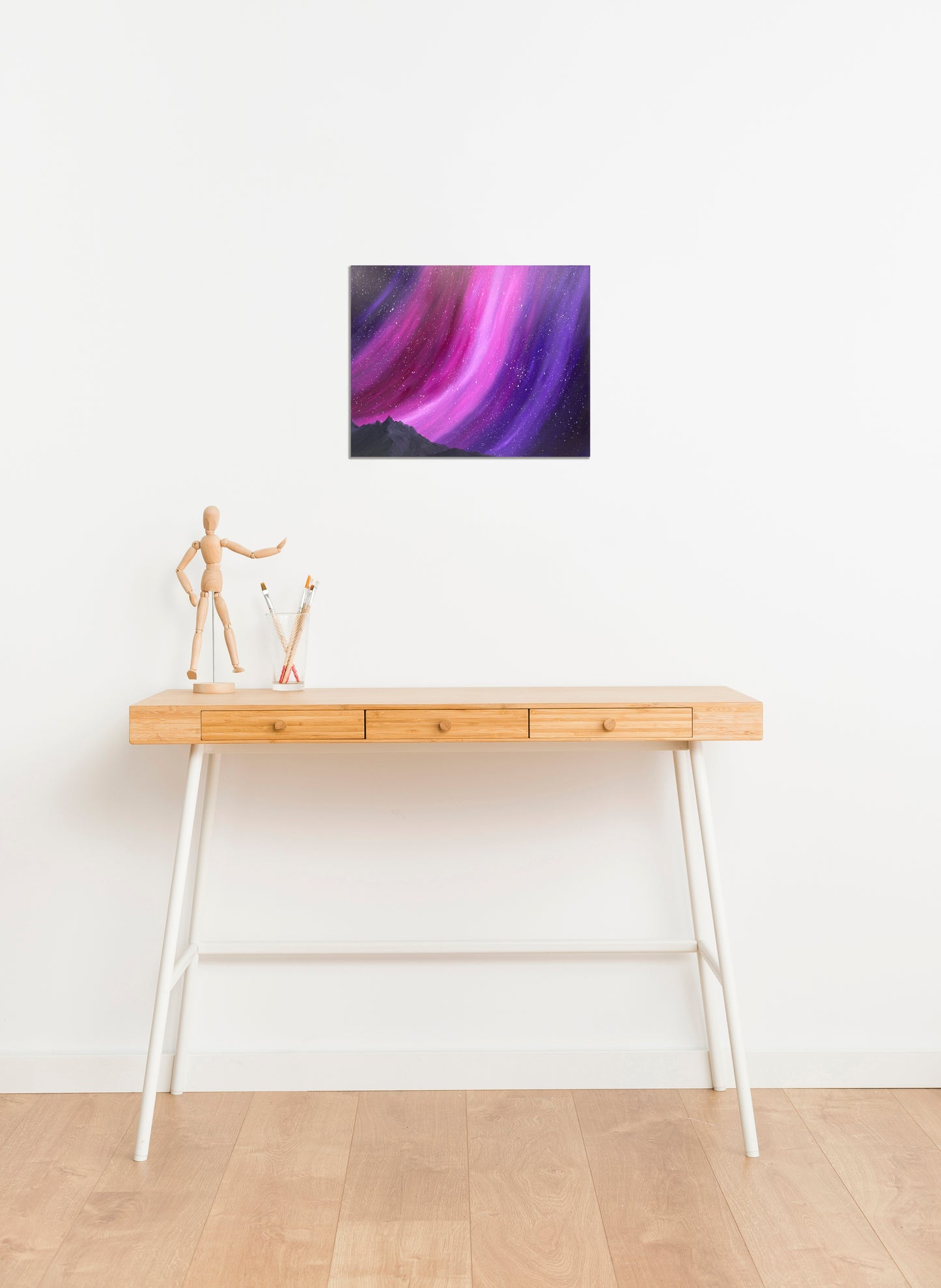 Purple Aurora Original Acrylic Painting