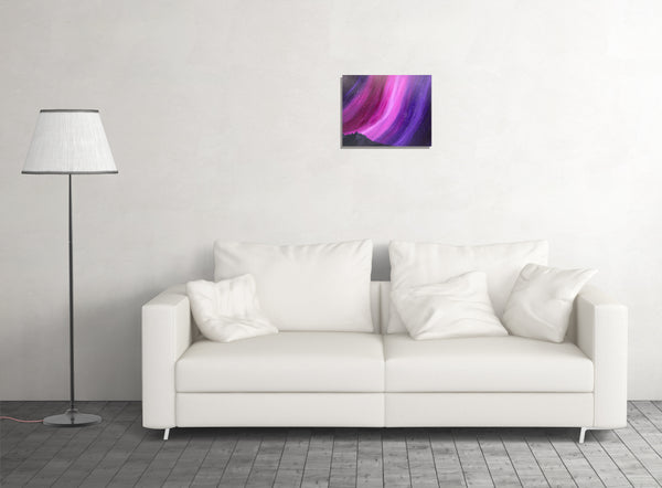 Purple Aurora Original Acrylic Painting
