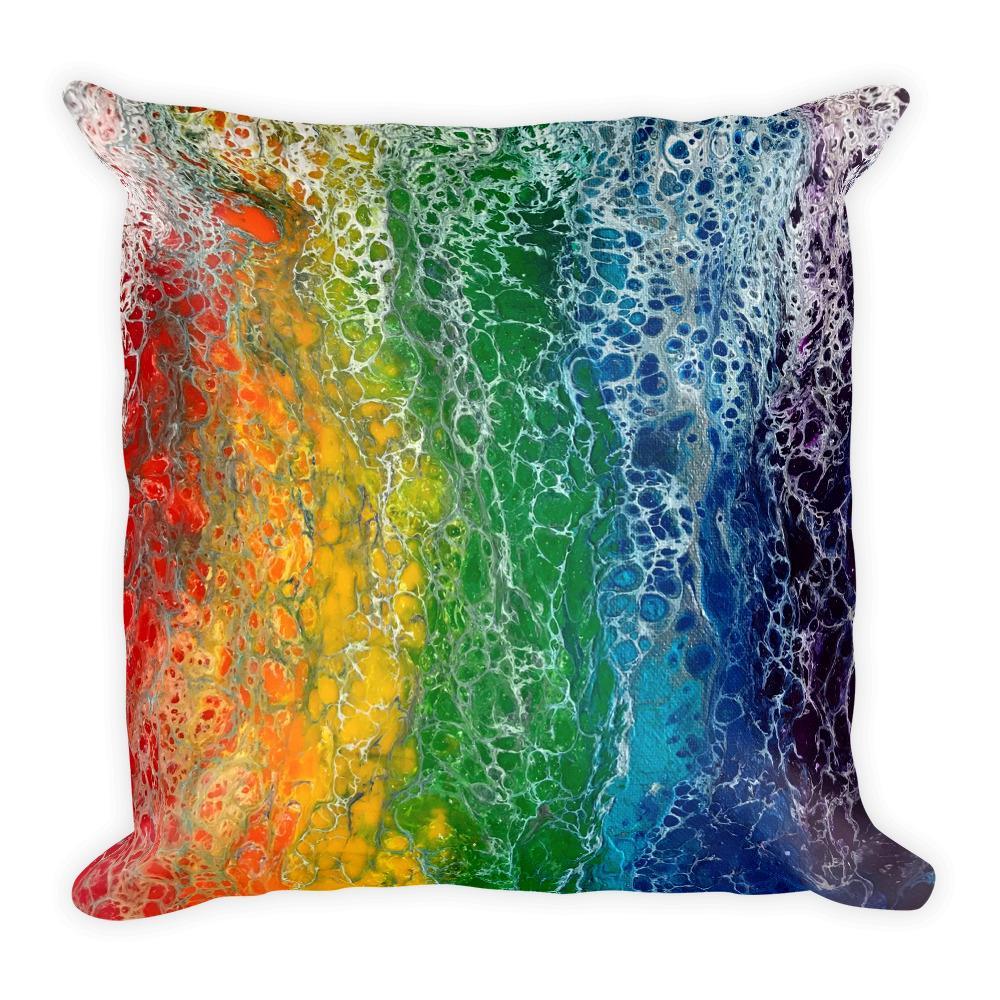 Rainbow Flag Pillow Case, LGBTQ Decorative Throw Pillow
