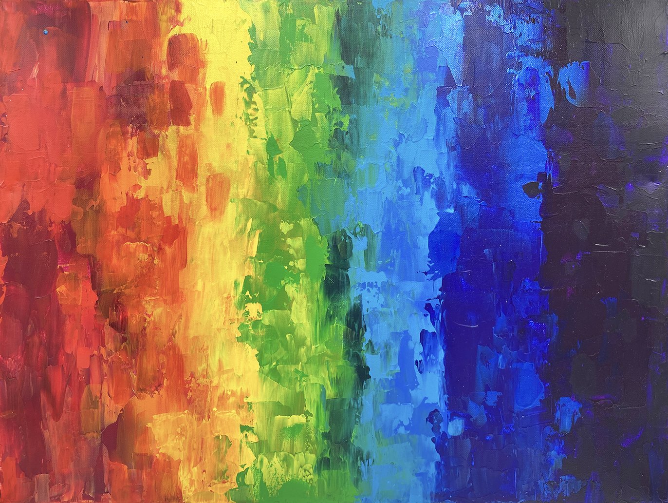Rainbow Original Acrylic Painting