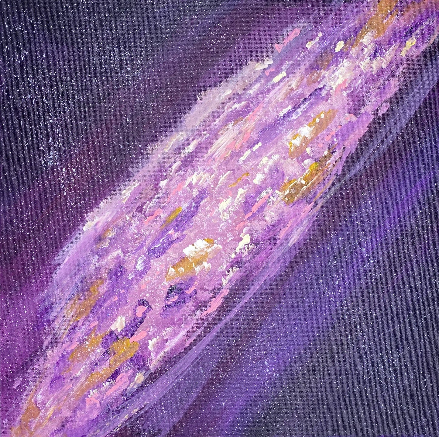 Stars and galaxies original acrylic painting