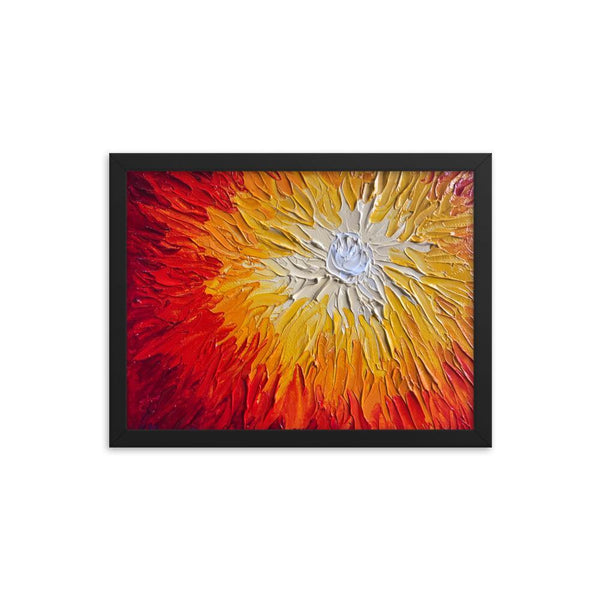 Sun Painting Enhanced Matte Framed Art Print Poster