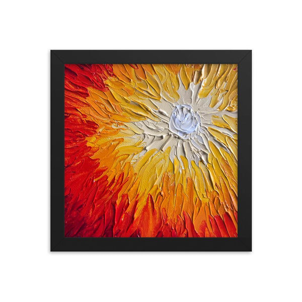 Sun Painting Enhanced Matte Framed Art Print Poster