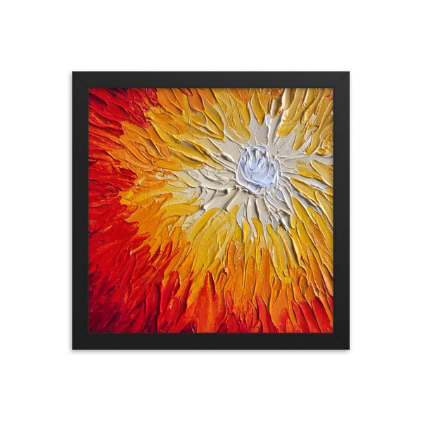Sun Painting Enhanced Matte Framed Art Print Poster