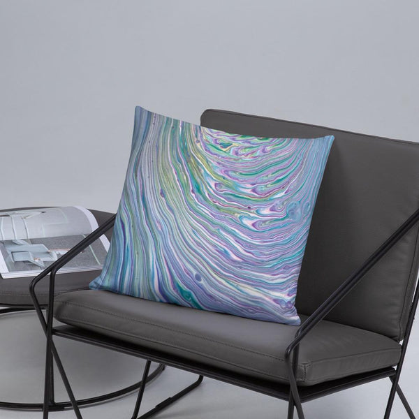 Tree Ring Fluid Art Pillow, Throw Pillows, Sofa Printed Pillow