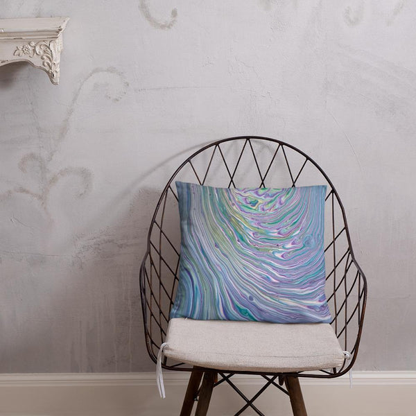 Tree Ring Fluid Art Pillow, Throw Pillows, Sofa Printed Pillow