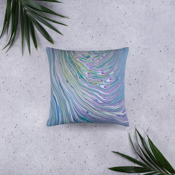 Tree Ring Fluid Art Pillow, Throw Pillows, Sofa Printed Pillow